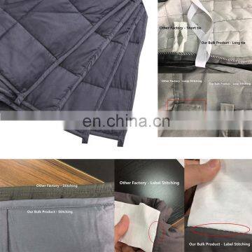 Hot Sale Bamboo Cotton Custom Weighted Blanket 15lbs for Adults photo-5