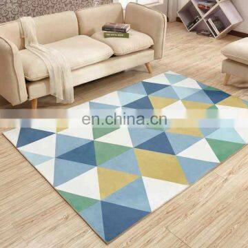 PRINTED SHORT PLUSH MAT - 3606 COMTEMPERORY MODERN DESIGN photo-3