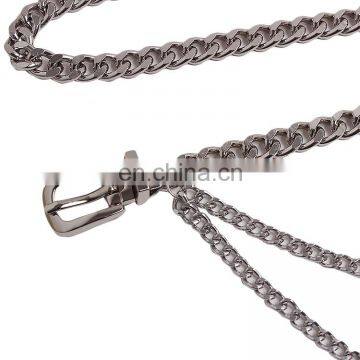 TWOTWINSTYLE Fashion Belt For Women Patchwork Metal Chain Adjustable Dress Accessories photo-4