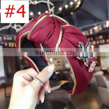 RST Hair Accessories Boutique Ins Fashion Fabric Star Rhinestone Headband 7colors Choose Free photo-6