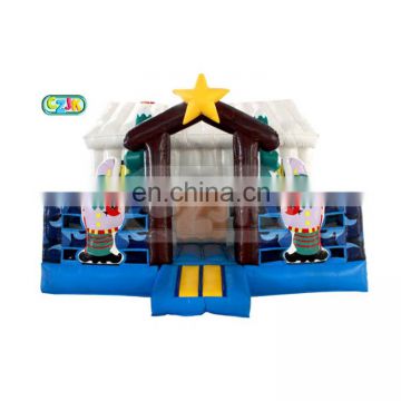 Christmas tree inflatable bounce  house jumping castle bouncer jumper moonwalk