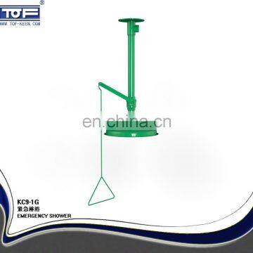 Ceiling Mounted Safety Emergency Shower With Installation Base