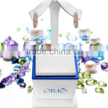 14K Rose Gold Earring With Diamonds photo-3