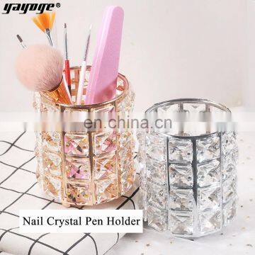 Nail Art Brush Holder Nail Art Pen Display Makeup Nail Art Acrylic UV Gel Pen Holder Crystal Makeup Brush Pen Holder Diamond