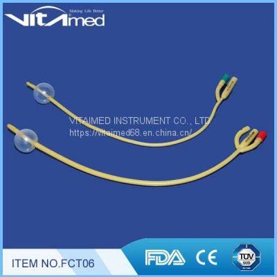 Vitaimed Latex Foley Catheter FCT06   Silicone Foley Catheter   Indwelling Foley Catheters