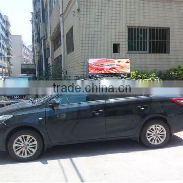 taxi billboard advertising light box/taxi advertising screen