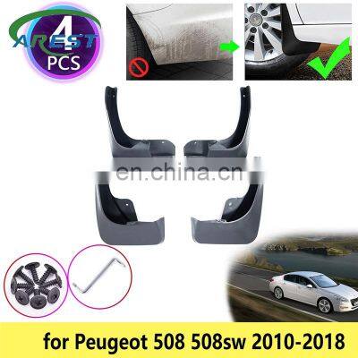 for Peugeot 508 sw 508sw 2010~2018 2011 2012 2013 2014 2016 Mudguards Mudflap Fender Mud Flap Flaps Splash Guards Accessories