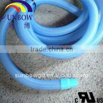 Blue PU corrugated tube for Electric wire
