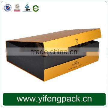 Folding corrugated paper apparel boxes for christmas gift