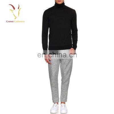 Mens Casual Winter Wool Cashmere Jogger Pants photo-4