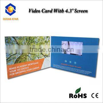 High Quality 4.3Inch LCD Screen Digital Business Card /Video Greeting Card Module