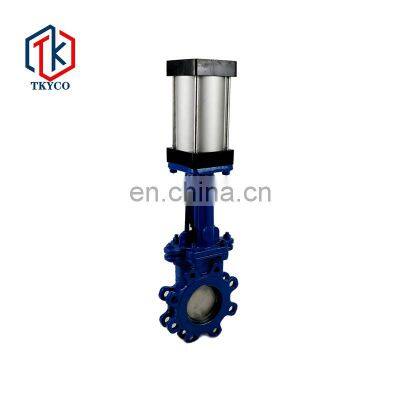 Tyco Valve Ductile Iron Carbon Steel Stainless Steel Lug Type Pneumatic Knife Gate Valves photo-4