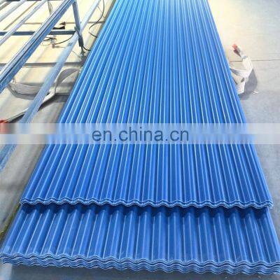 High quality fireproof corrugated easy installation of lightweight plastic PVC roof tiles