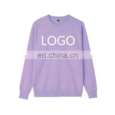 Custom round neck fashion brand sweater men's long-sleeved solid color pullover