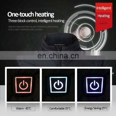 New 9 Places Heated Vest Men Women Usb Jacket Heating Vest Thermal Clothing Hunting Vest Winter BlackS-6XL photo-4