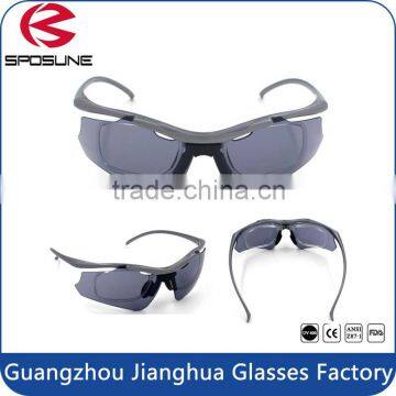 Best selling cheap pc lens sunglasses with inner myopia frame on sale