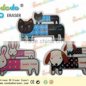 Extruded Animal Shaped Eraser for Children