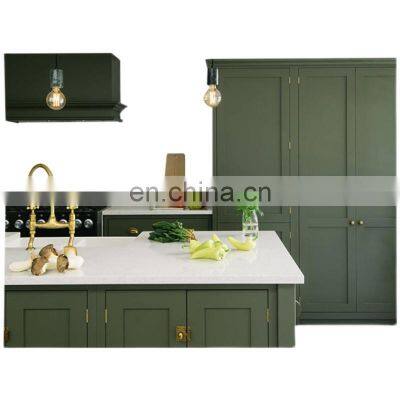 USA country style Kitchen Cabinet Laminate Kitchen Cabinet with Island