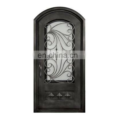Cheap Price Single Wrought Iron Storm Glass Interior Doors photo-5