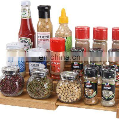 Spice Racks For Kitchen Cabinets Bamboo 3 Tier Expandable Cabinet