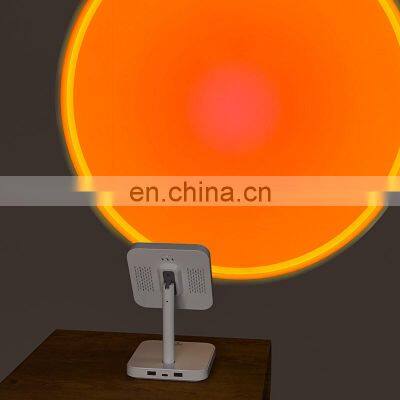 Sunset Night Light Atmosphere Mood Lighting Usb 180 Degree Tiktok Smart White Led Lamp Sunset Projector Lamp Light photo-4