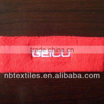 Elastic sport headband with emb. Logo