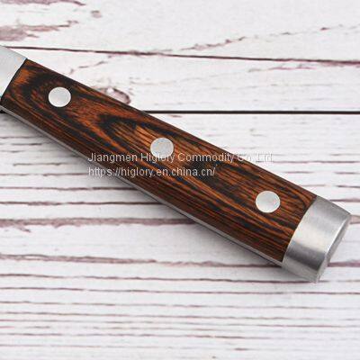 3 Pieces Luxury Pakka Wood Handle Cheese Knife Set With Paper Gift Box photo-4