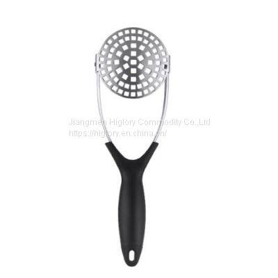 Food grade factory wholesale folding manual hand stainless steel potato masher presser