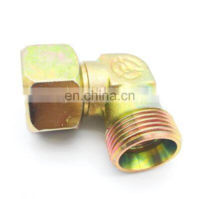 China Manufacturer Carbon Steel Male Hydraulic Elbow Swivel Fitting