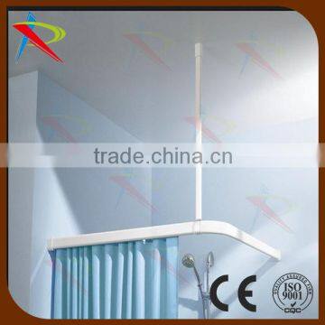 white shower Flexible Curtain track