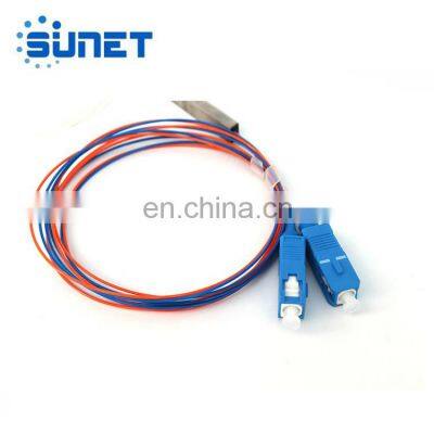 Ftth Fttx Steel Tube Type Fiber Optic 1*2 Plc sc Splitter With sc Upc Connector photo-2