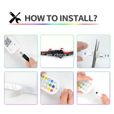 Hot Selling Smart Voice Control Flexible RGB Strip IP65 12-24v With Remote Control photo-3