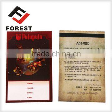 customizable logo Anti-fake Custom Cinema Ticket foil stamping, anti-counterfeittickets printing service                        
                                                Quality Choice