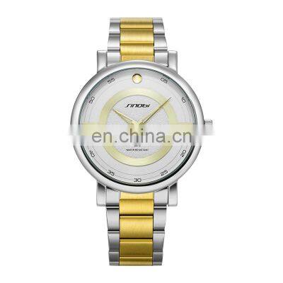 SINOBI Top Quality Business Watch Stainless Steel Band Japan Quartz Watches Man Custom Logo Watch OEM S9838G