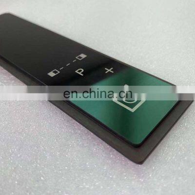 4mm Black Ceramic Glass Heat Resistant with Printing for High End Appliance Protective Board