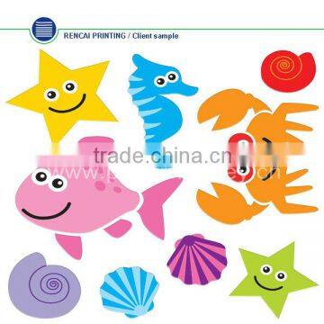 2014 Cartoon fish fashion promotion pvc sticker,window sticker,car body sticker