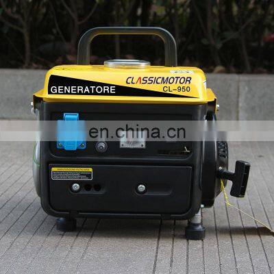 Bison China Power Generator 700W 0.7Kw 750W 750Watt 750 Watt 50Hz Portable Gasoline Generators