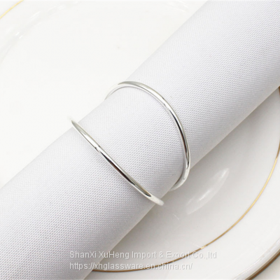Handmade Round Metal Napkin Rings Holder for Dinning Table Parties photo-3