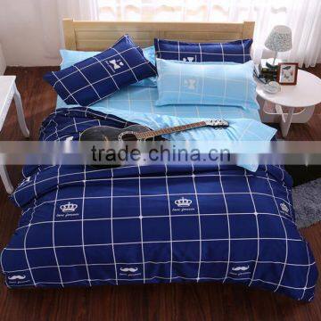 Very Cheap Wholesale Printed Polyester Fabric Monochromatic Bedding Set photo-3