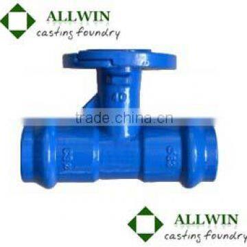 high quality for ductile iron tee with loosing flanged branch