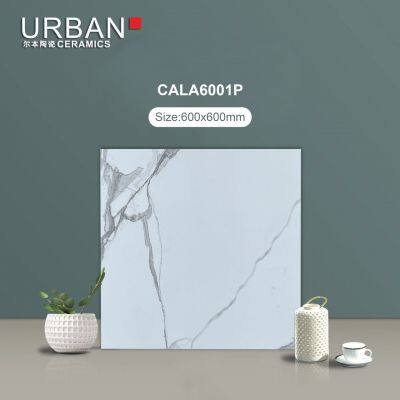 Foshan Good Quality 600X600mm Vitrified Full Glazed Polished Porcelain Marble Floor Wall Tile