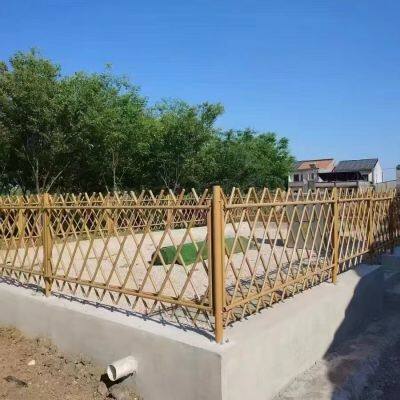 Durable Imitation Bamboo Fence for High-Traffic Public Spaces