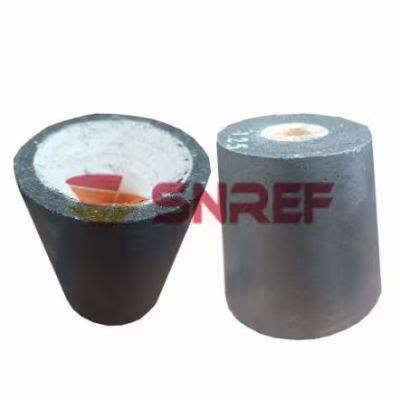 Износостойкий дозаторный стакан для промежуточной ковшины с вставкой из циркония