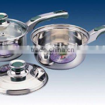 stainless steel 304 milkpot,stockpot with glass/stainless steel lid