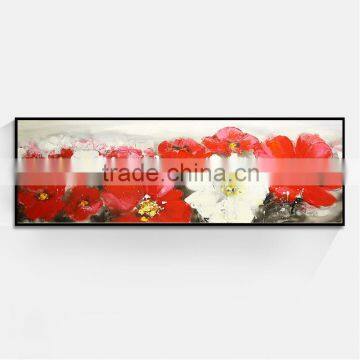 JC Wholesale Home Decoration Bedroom Living Room Colors Flower Group Canvas Oil Painting FLO-17b