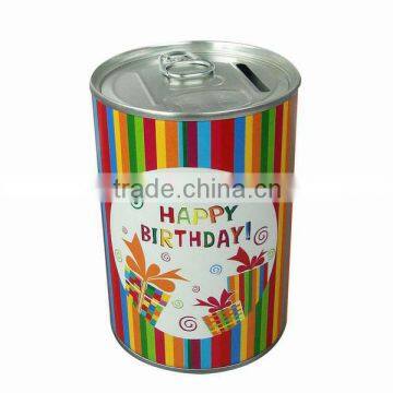 Promotional Lovely Coin Piggy Bank,Tin Coin Bank,metal coin box