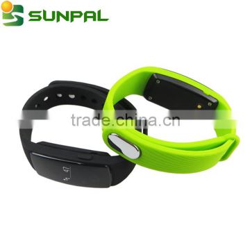 silicone vibrating wristband bracelet sport smart band ID107 optional heartrate