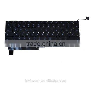 Professional Spanish keyboard Replacement For Laptop Macbook Pro A1286 2008-2012