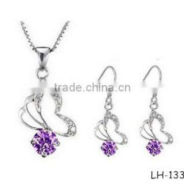 China Wholesale Fashion Silver Jewelry Set Women's Jewelry Set 2015