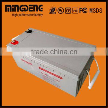 Hot selling 12volts gel 200ah solar rechargeable long life